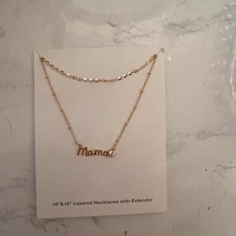 Gold 'Mama' Layered Necklace